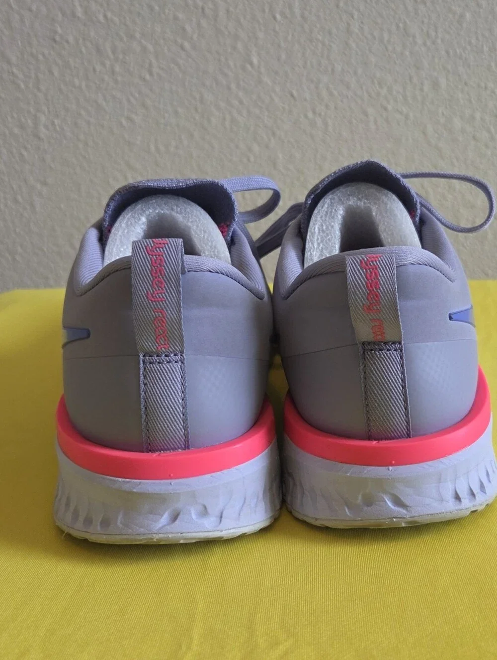 Nike React Vision 2.0 Women's Gray Sneakers with Pink & Blue Accents